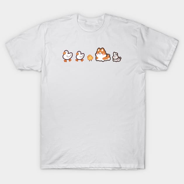 Little Animal Parade T-Shirt by Meil Can